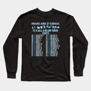 21 Savage & Drake It's All A Blur Long Sleeve T-Shirt